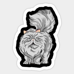 Persian cat - fluffy & beautifull - Gift idea for cat fans Sticker